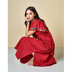 Vestido Bellerose Diatou Rojo