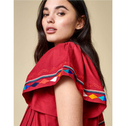 Vestido Bellerose Diatou Rojo