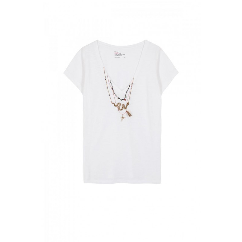Camiseta L.Harper Tonton Snake Blanco