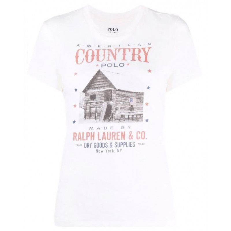T-shirt Ralph Lauren Country blanc