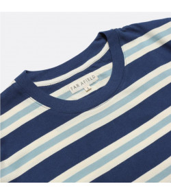 Far Afield Canedo Stripe T-shirt BLEU