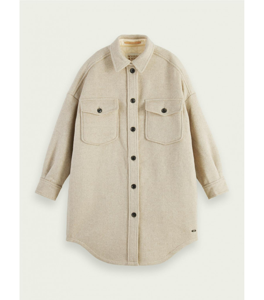 Maison Scotch Camicia lunga BEIGE