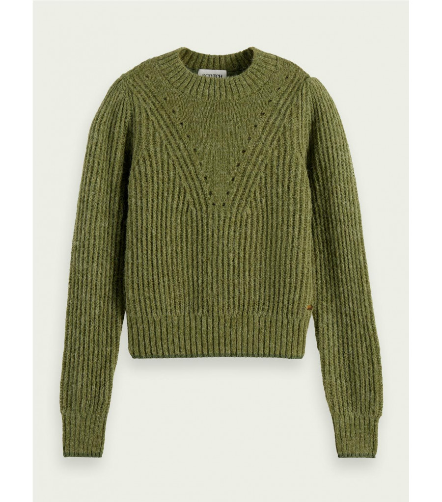 Fuzzy Maison Scotch Pullover GRÜN