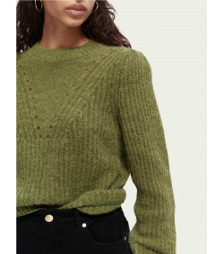 Felpa Maison Scotch Fuzzy VERDE