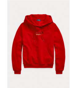 Felpa Ralph Lauren Logo Signature ROSSO