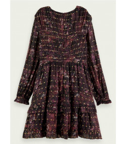 Vestido Maison Scotch Ruffled MIDNIGHT