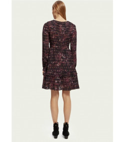 Vestido Maison Scotch Ruffled MIDNIGHT