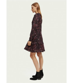 Vestido Maison Scotch Ruffled MIDNIGHT