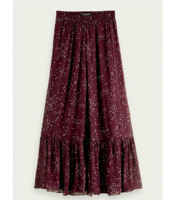 Falda Maison Scotch Tiered Printed ESTAMPADO
