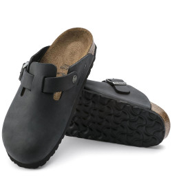 Birkenstock Boston Clogs mit regulärer Passform SCHWARZ