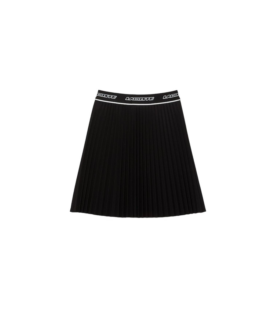 Falda Lacoste Corta Plisada NEGRO