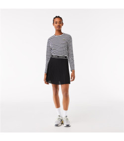Falda Lacoste Corta Plisada NEGRO