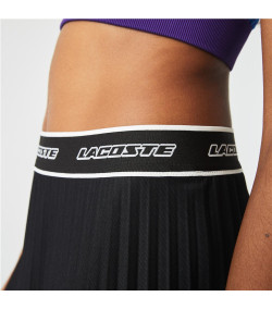 Falda Lacoste Corta Plisada NEGRO
