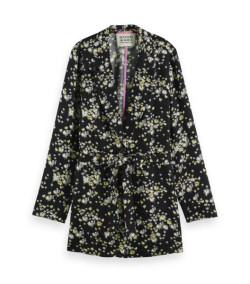 Drapierter Maison Scotch Blazer SCHWARZ