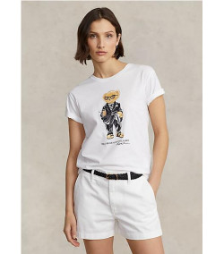 Ralph Lauren Camiseta Polo Bear BRANCA