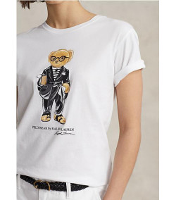 Ralph Lauren Camiseta Polo Bear BRANCA