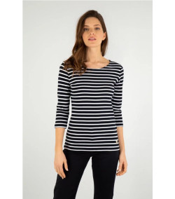 Armor Lux T-shirt Mariniere Heritage BLEU MARINE