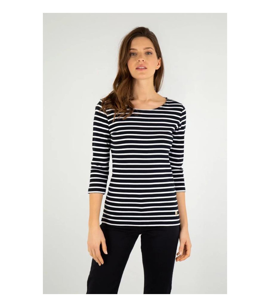 Armor Lux T-shirt Mariniere Heritage BLEU MARINE