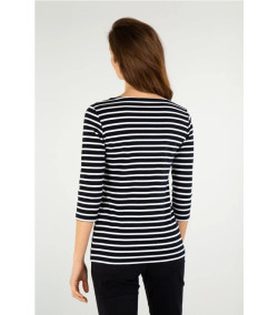 Armor Lux T-shirt Mariniere Heritage BLEU MARINE