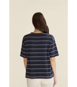 T-shirt Mus Bombon Basieco BLEU
