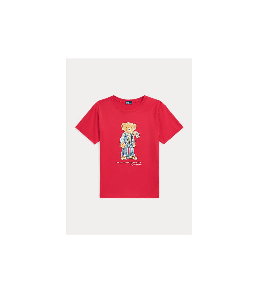 Polo Polo Bear Studded T- Ralph Lauren T-shirt ROUGE