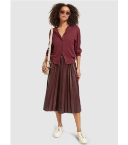 Saia de couro Maison Scotch falso