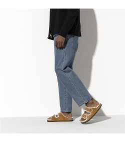 Sandália de Corte Estreito Birkenstock Boston VL Shearling