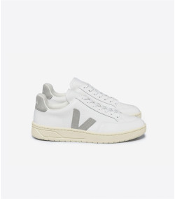 Zapatillas Veja Mujer V-12 Leather LIGHT GREY