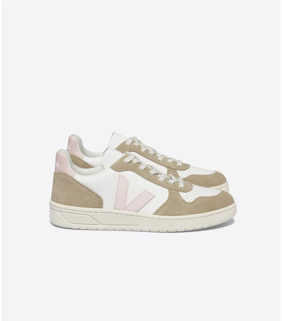 zapatillas Veja mujer V-10 Chromefree Leather PETALE SAHARA
