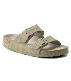 Sandalias Birkenstock Arizona Ante Narrow Fit Soft Unisex Khaki