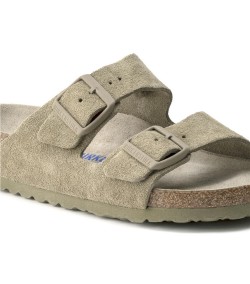 Sandalias Birkenstock Arizona Ante Narrow Fit Soft Unisex Khaki