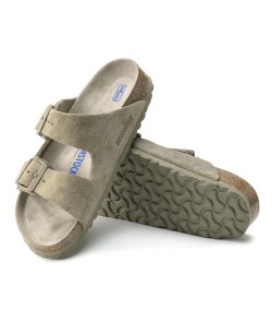 Sandalias Birkenstock Arizona Ante Narrow Fit Soft Unisex Khaki