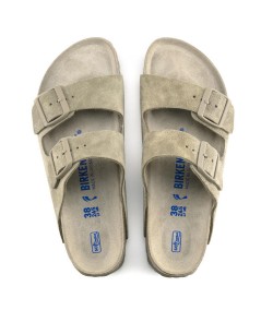 Sandalias Birkenstock Arizona Ante Narrow Fit Soft Unisex Khaki