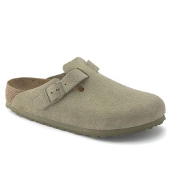 Zuecos Birkenstock Boston Narrow Fit Soft Unisex Khaki