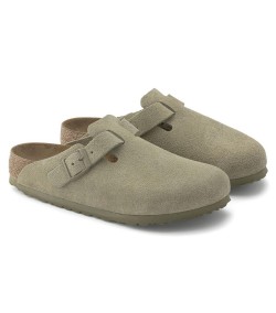 Zuecos Birkenstock Boston Narrow Fit Soft Unisex Khaki