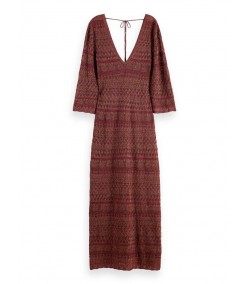 Metallic Pointelle Maison Scotch Dress