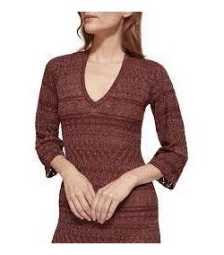 Metallic Pointelle Maison Scotch Dress
