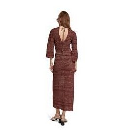 Metallisches Pointelle Maison Scotch Kleid
