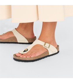 Birkenstock Gizeh Regular Fit Sandales Femme Écru