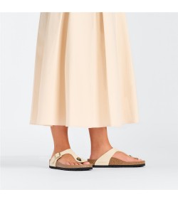 Birkenstock Gizeh Regular Fit Sandales Femme Écru