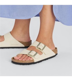 Ecru Birkenstock Arizona Bs Narrow Fit Damensandalen