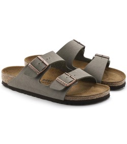 Birkenstock Arizona Bs Narrow Fit Sandales Femme Stone