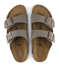 Birkenstock Arizona Bs Narrow Fit Sandales Femme Stone