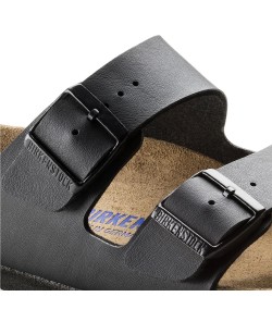 Sandalias Birkentock Arizona Bs Narrow Fit Soft Hombre Black