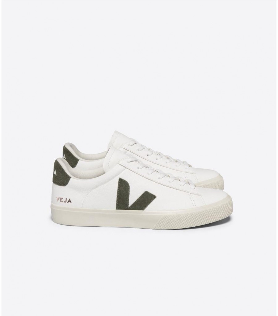 Baskets Veja Campo Leather KAKI pour femme