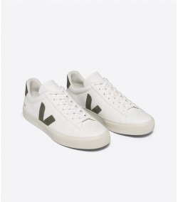 Baskets Veja Campo Leather KAKI pour femme