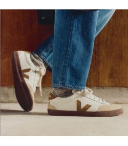 Zapatillas Veja Hombre Volley O.T Leather WHITE TENT BARK