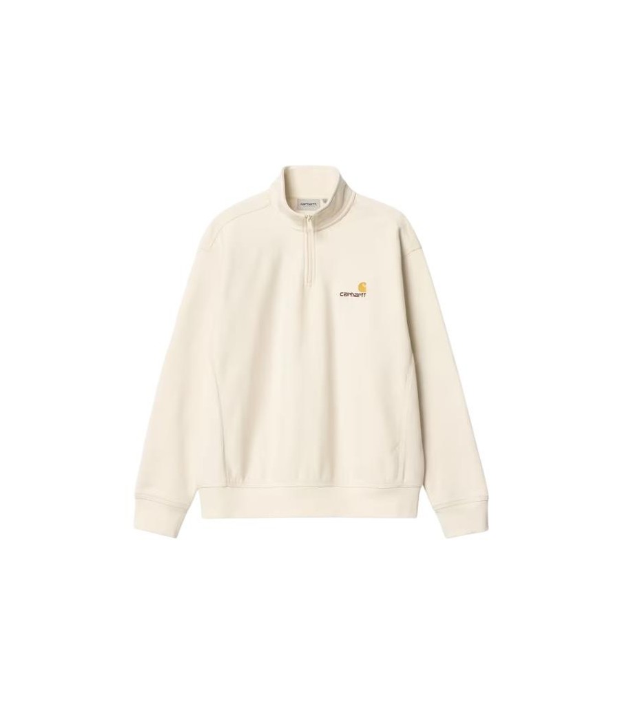 Sudadera Carhartt WIP Half Zip American Script. PRECOLECCION 26