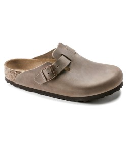 Zuecos Birkestock Boston Leoi TABACCO BROWN