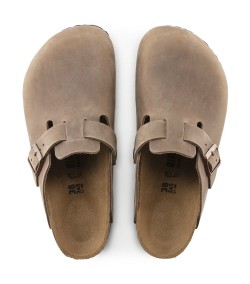 Zuecos Birkestock Boston Leoi TABACCO BROWN